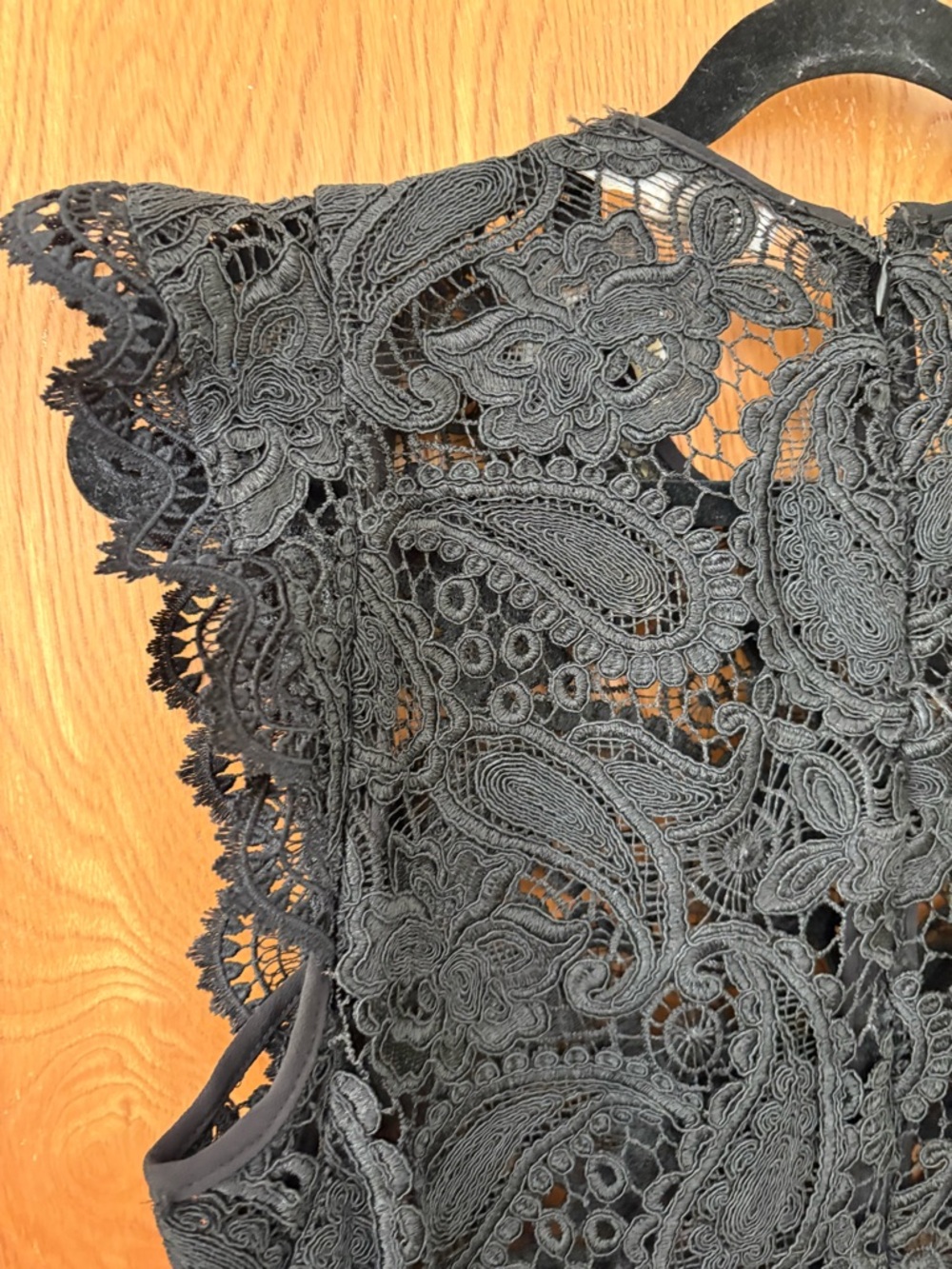 Michael Kors Black paisley Lace brocade Midi Dress 4 - Picture 9 of 12
